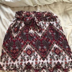 Printed mini skirt